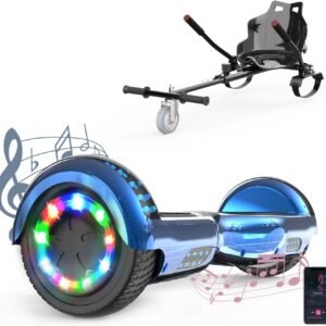 “VOUUK Hoverboard 6,5 inch met Go-Kart – Bluetooth & LED voor Kinderen”