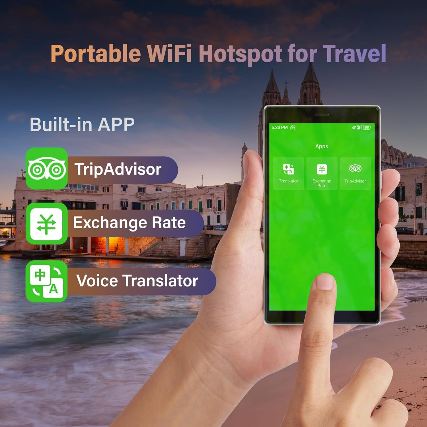 GlocalMe G4 Pro – 4G LTE Mobiele WiFi Hotspot zonder Simkaart - Image 3
